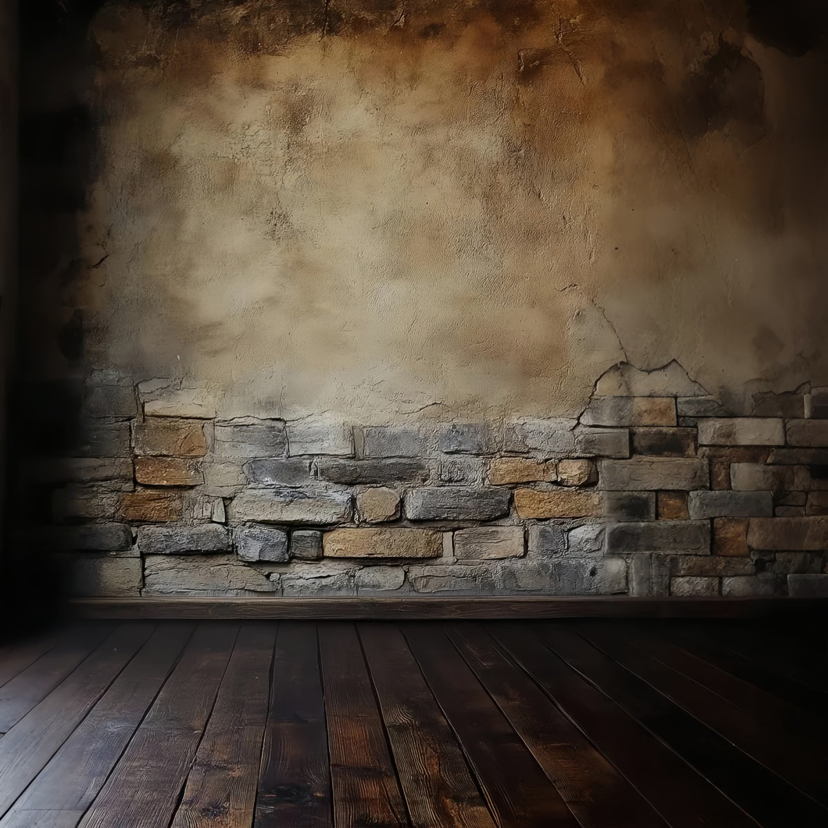 Toiles de fond pour photographie portrait mur en brique vintage béton LXX61-28