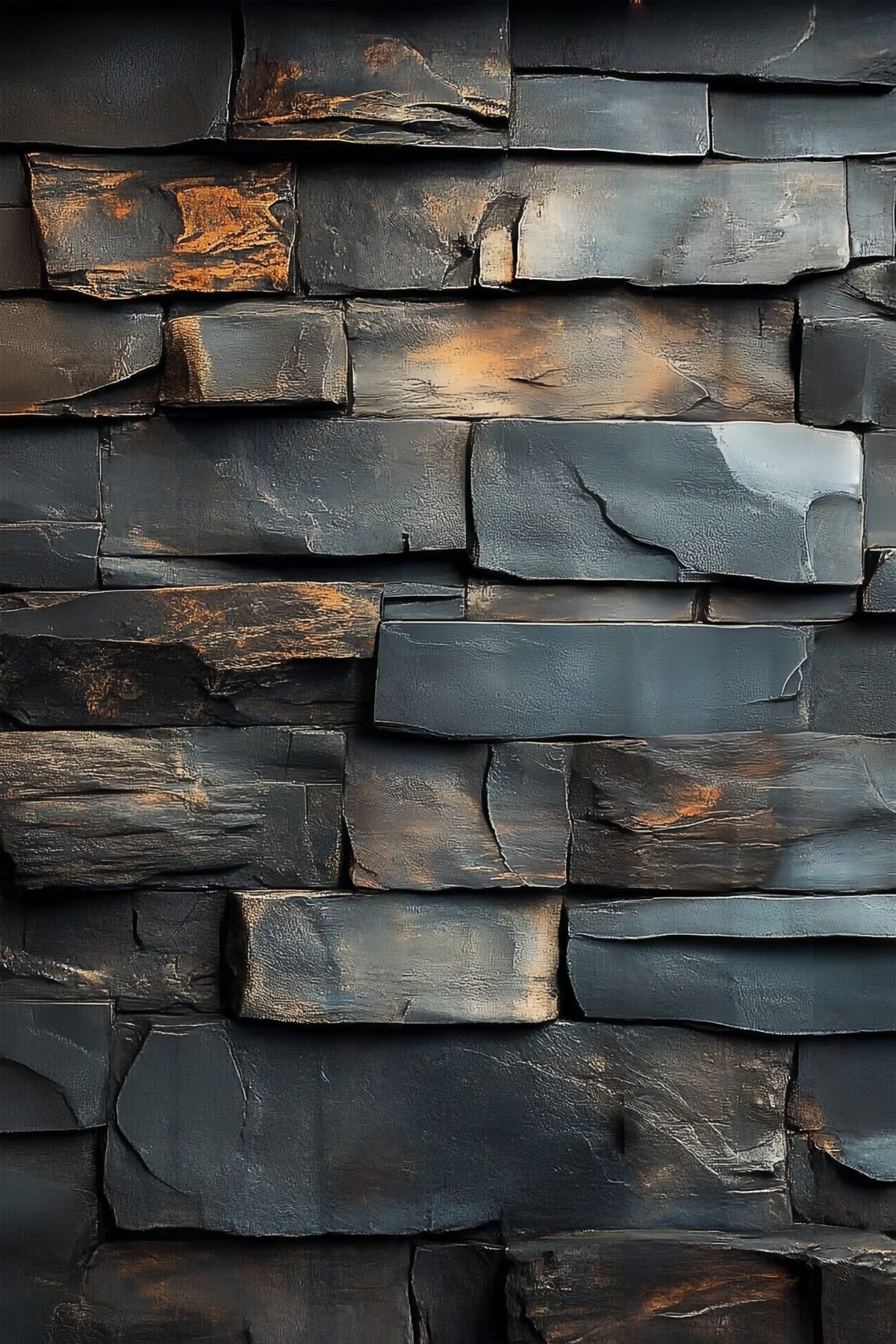 Toile de fond pour studio photo texture ardoise charbon mur en brique LXX61-29