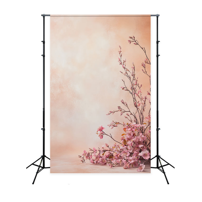 Toile de fond pour portraits photographiques Blush Cherry Blossom Toiles de fond pour portraits en studio LXX61-5