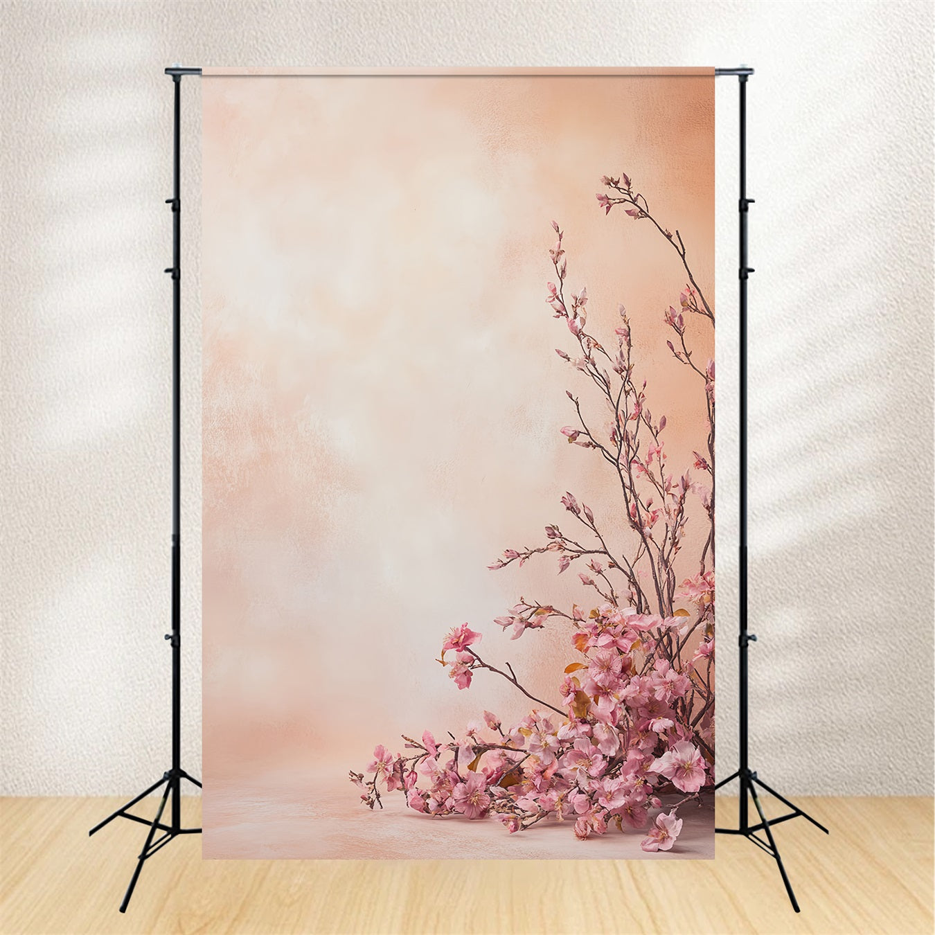 Toile de fond pour portraits photographiques Blush Cherry Blossom Toiles de fond pour portraits en studio LXX61-5