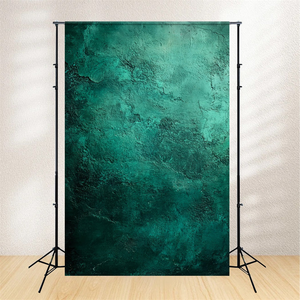 Fond pour portraits scolaires Emerald Aged Plaster Wall Fond Dark Vert LXX61-8
