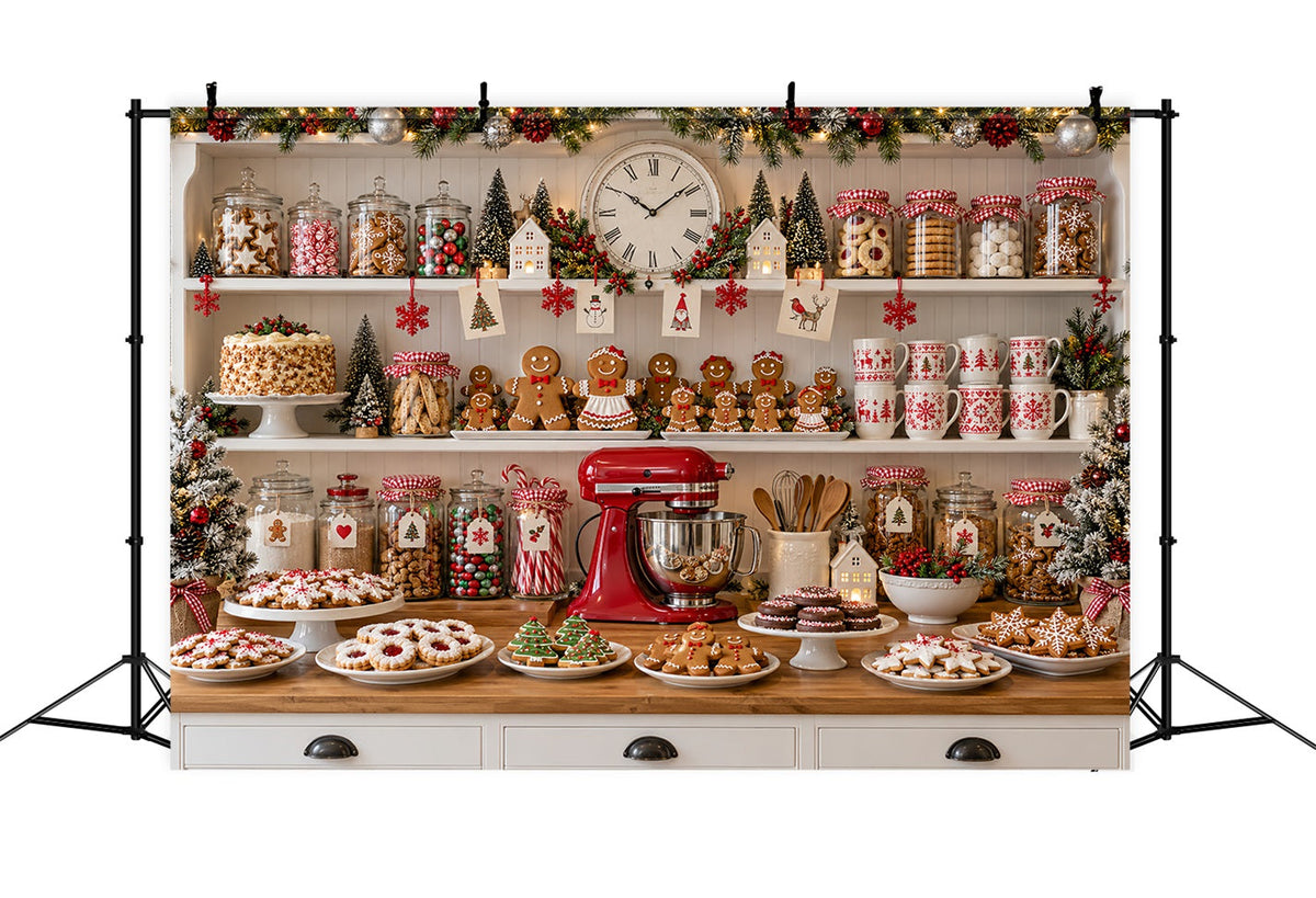 Fond De Noël Cuisine Préparation Biscuits Pain Épices LXX610-189