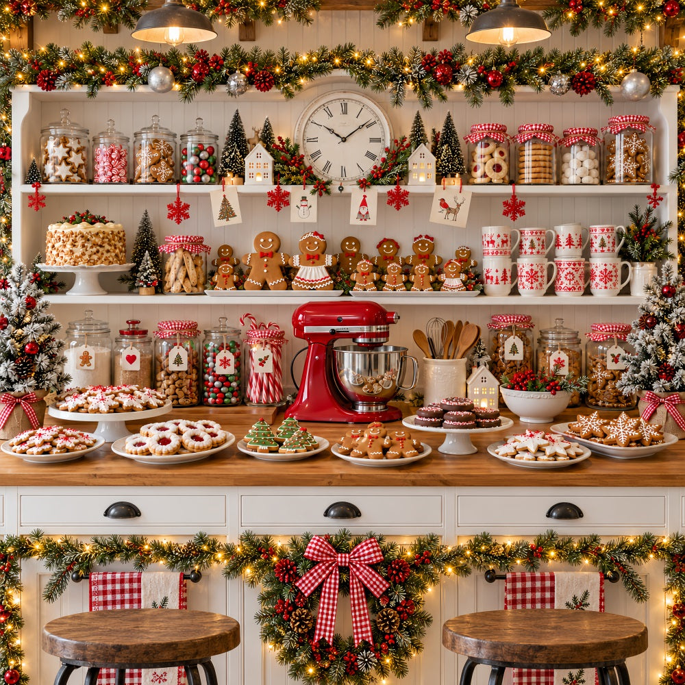 Fond De Noël Cuisine Préparation Biscuits Pain Épices LXX610-189