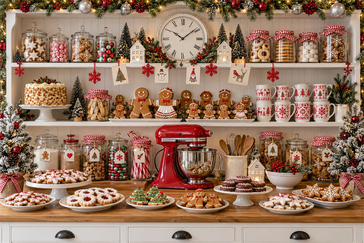 Fond De Noël Cuisine Préparation Biscuits Pain Épices LXX610-189