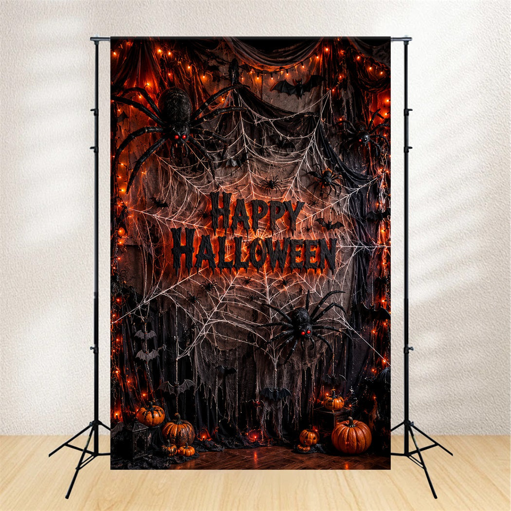 Toile De Fond Géante En Forme De Toile D'Araignée Pour Photos D'Halloween LXX67-111