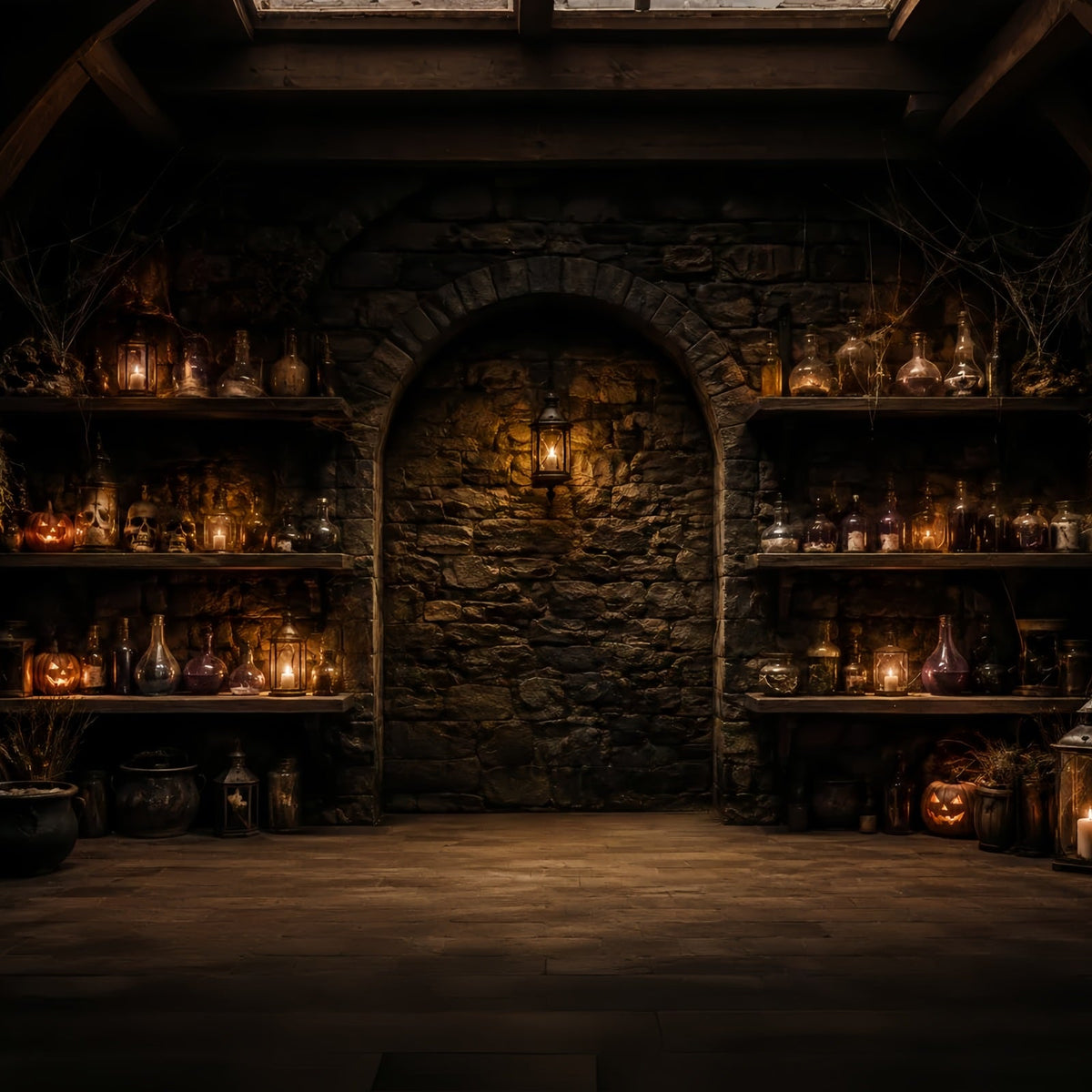 Décor Photo D'Halloween Bouteille De PotionCave En PieRRe Décor Photo D'Halloween À Faire Soi-Même LXX67-159