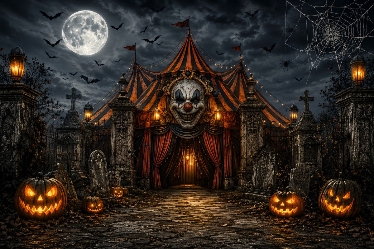 Décor De Carnaval D'Halloween Cimetière De Clowns Sinistres Et CirqueDécor D'Halloween À Faire Soi-Même LXX67-199