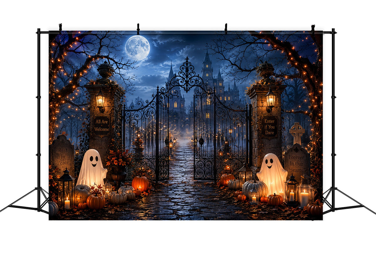 Décor De Cimetière D'Halloween Entrée De Château Hanté Décors D'Halloween LXX67-219