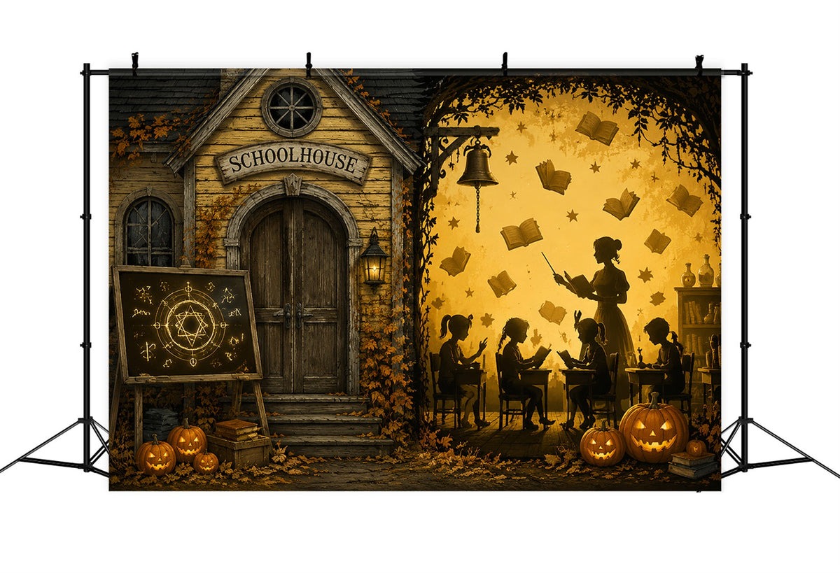 Décor De Salle De Classe Avec Citrouilles Et Décor D'Halloween Pour Photomaton Halloween LXX67-37
