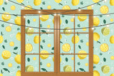 Toile de Fond de Photographie D'été de Fenêtre de Citron M-33