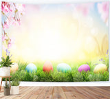 Œuf de Pâques Soleil Fleur de Cerisier Toile de fond M1-36