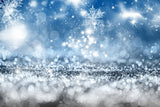 Hiver Noël Paillettes Flocon de neige Bokeh Toile de fond M10-69