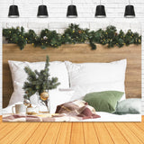 Têtes de lit de Noël Chambre à coucher décorée Toile de fond M11-35
