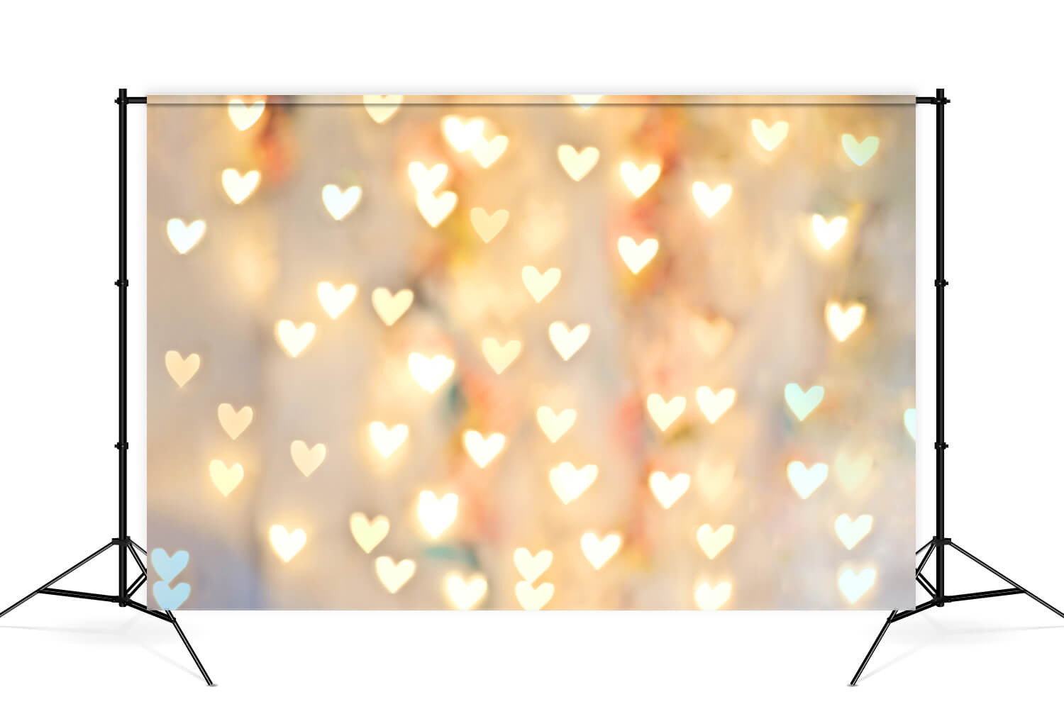 Pastel Heart Bokeh Photo Studio toile de fond MR-0046