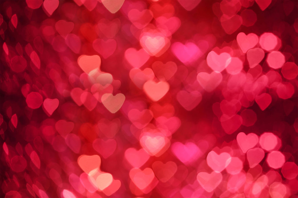 St Valentin avec Halo Rouge de Coeur Amour Romantique Toile de fond M1 ...