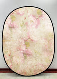 Pliable Elégant Rose Vintage/Rosebud Jaune Pâle Double Face Toile de fond M12-49