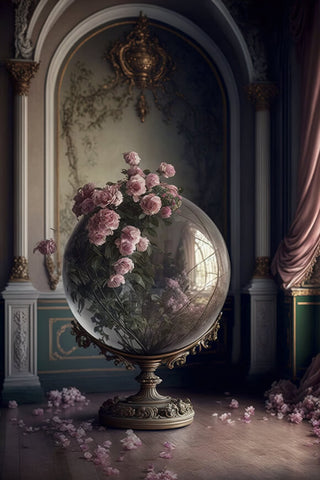 Toile de Fond de Salle Classique de Fleur de Boule de Cristal M5-11
