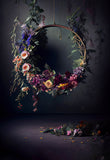 Anneau Floral Abstrait Portrait photographie Toile de Fond M5-70