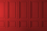 Toile de Fond Murale Rétro Rouge Intérieur Classique M6-115