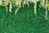 Feuilles Vertes Fleurs Murales Toile de Fond de Mariage M6-21