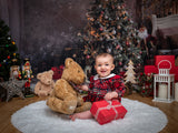Coffrets Cadeaux de Sapin de Noël Toile de Fond du Père Noël M6-39