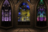 Toile de Fond de Fenêtre Magique Intérieure de Salle de Fantaisie M7-31