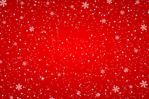 Flocon de Neige Hiver Noël Rouge Toile de Fond M7-48