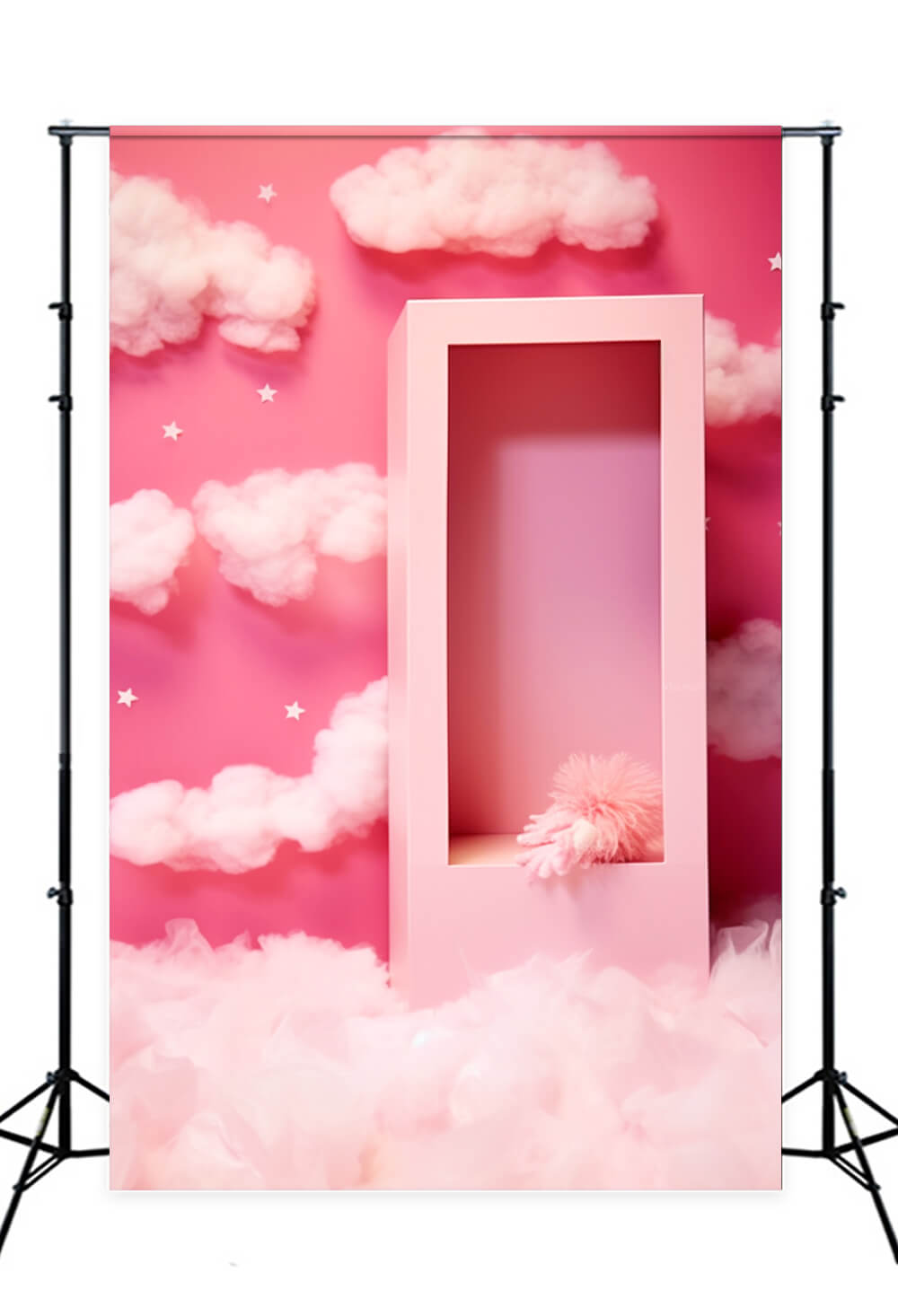 Boîte de Poupée Fantastique Rose Toile de Fond de Nuages Rêveurs M7-91