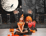 Toile de Fond pour Photographie Fantômes Tombes Halloween M9-49