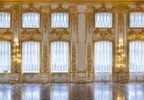 Toile de fond Château d'or de luxe intérieur palais photographie MR-2174