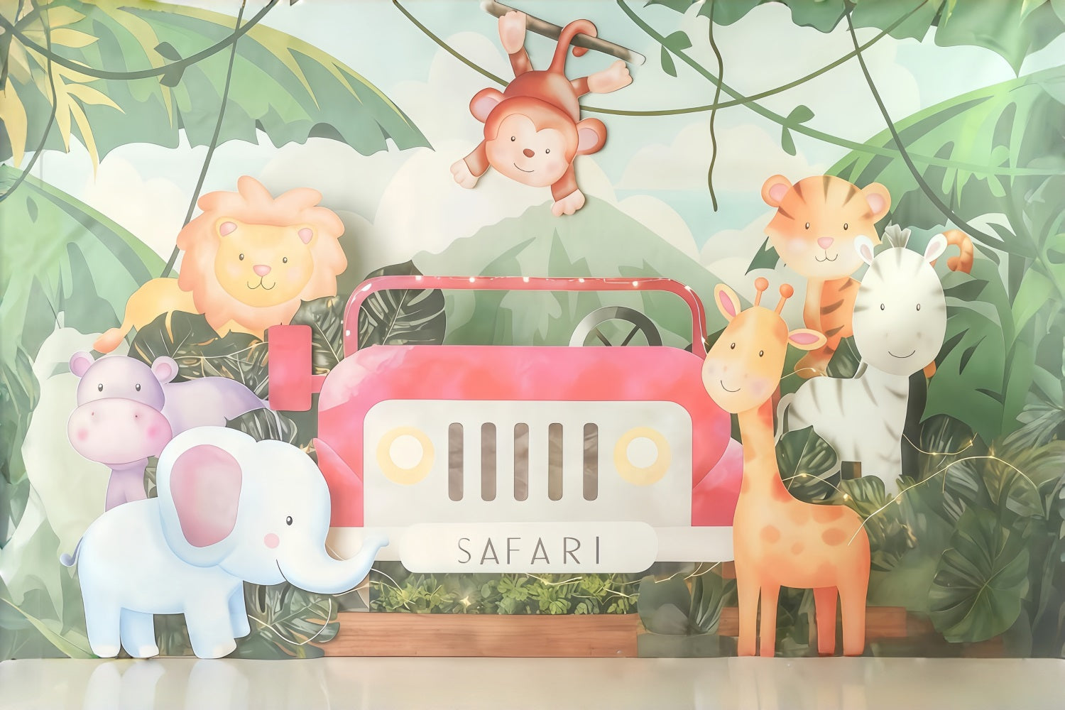 Fond photo pour enfants Safari Jungle Aventure Fonds pour enfants MRR10-50