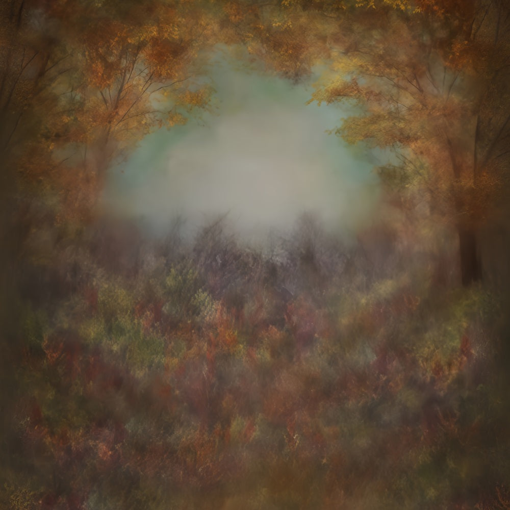 Fonds artistiques Feuilles d'automne Brume légère Fond artistique MRR10-61