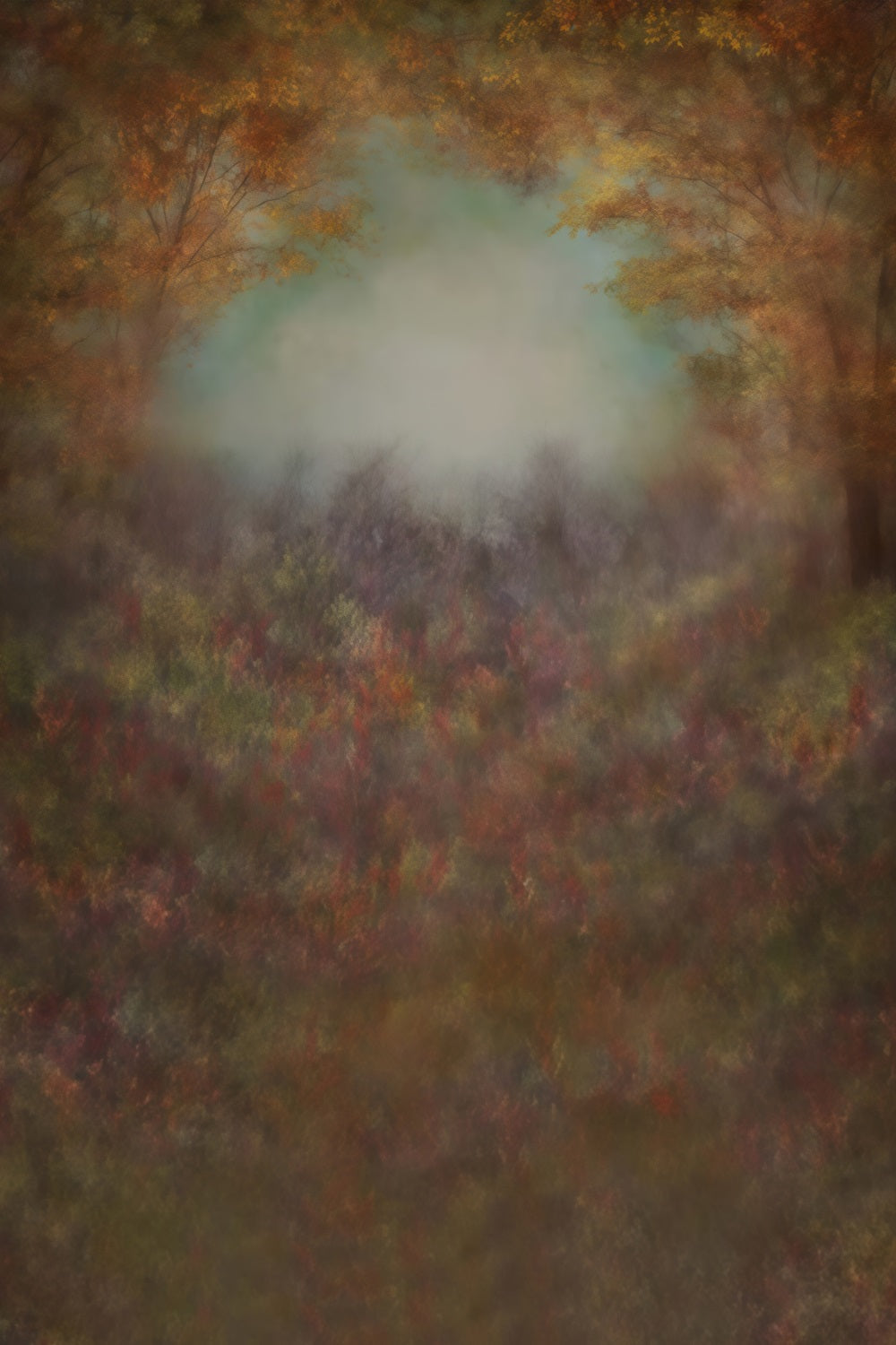 Fonds artistiques Feuilles d'automne Brume légère Fond artistique MRR10-61