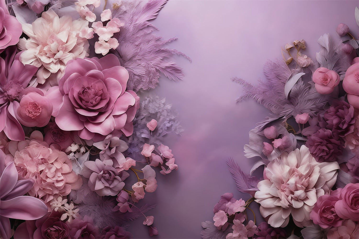 Fonds artistiques Bouquet de fleurs violettes Fonds artistiques MRR10-62