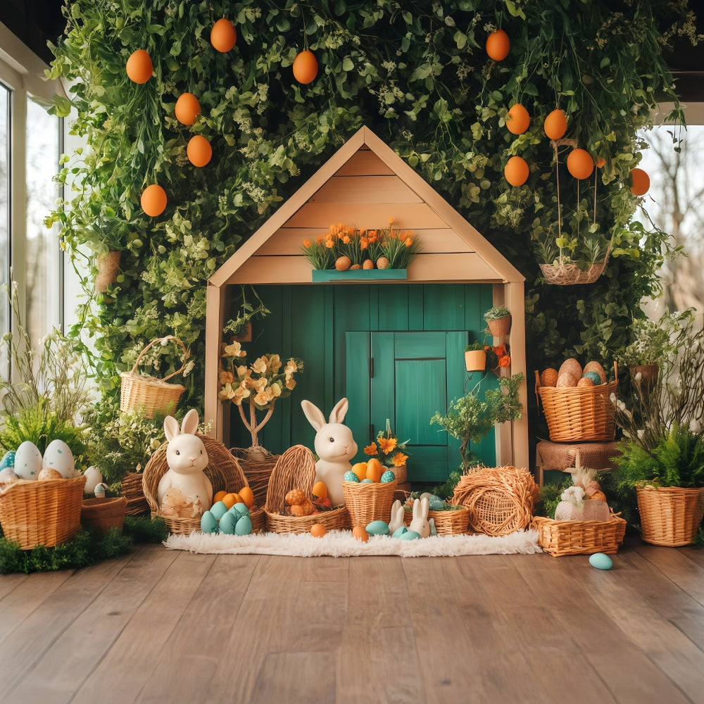 Toiles de fond pour Pâques Toile de fond pastel pour photomaton avec lapin MRR11-85