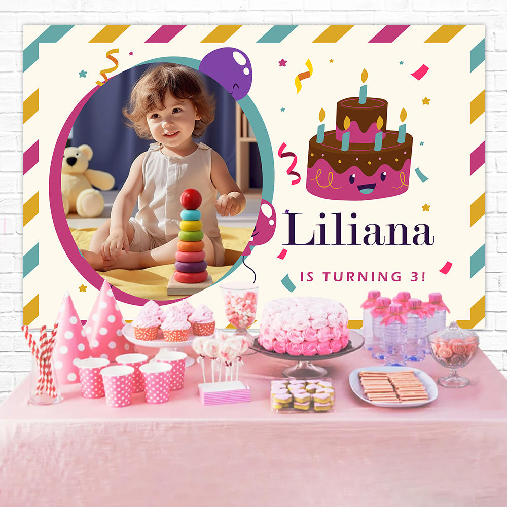 Toile de fond Deco Anniversaire Confettis Multicolores MRR3-17