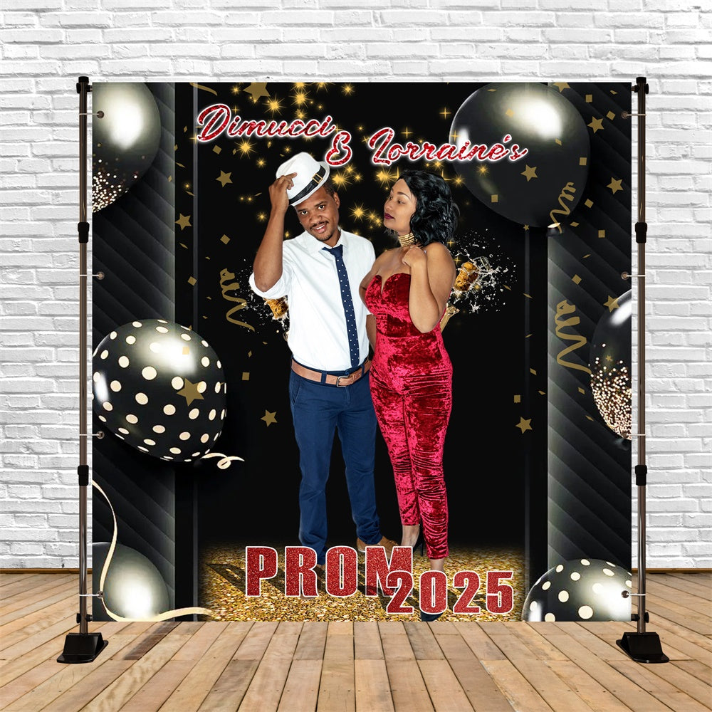 Toile de Fond Photo de Bal Ballons à Pois Personnalisée MRR5-59