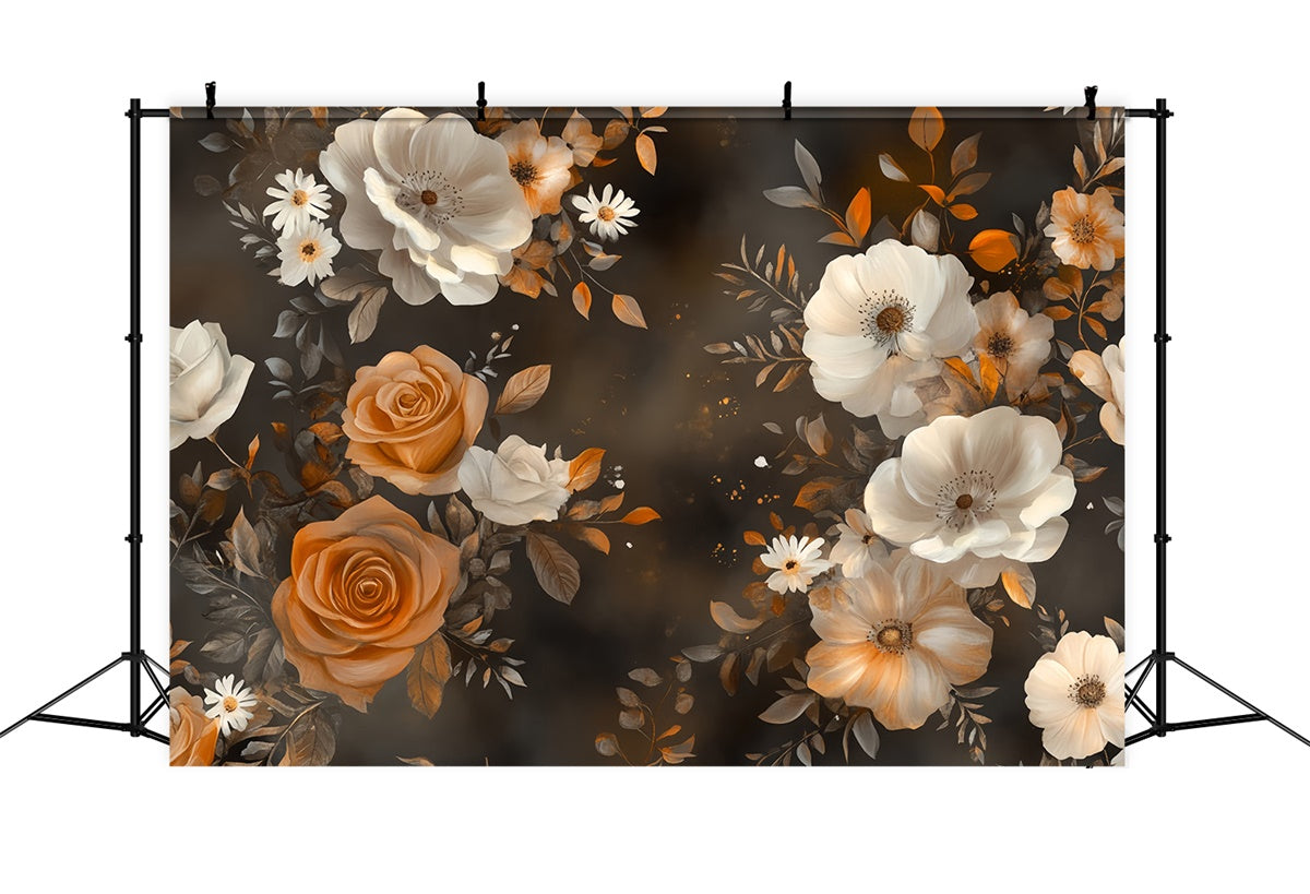 Toile de fond Art Raffiné Élégance Florale Automnale MRR7-191