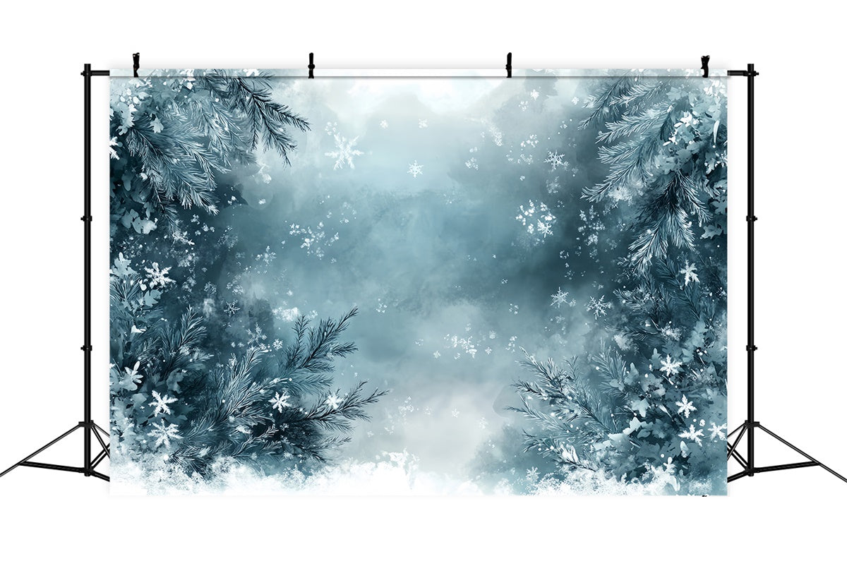 Toile de fond Photo Art Raffiné Merveille Hivernale Givrée MRR7-196