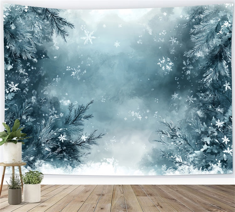 Toile de fond Photo Art Raffiné Merveille Hivernale Givrée MRR7-196