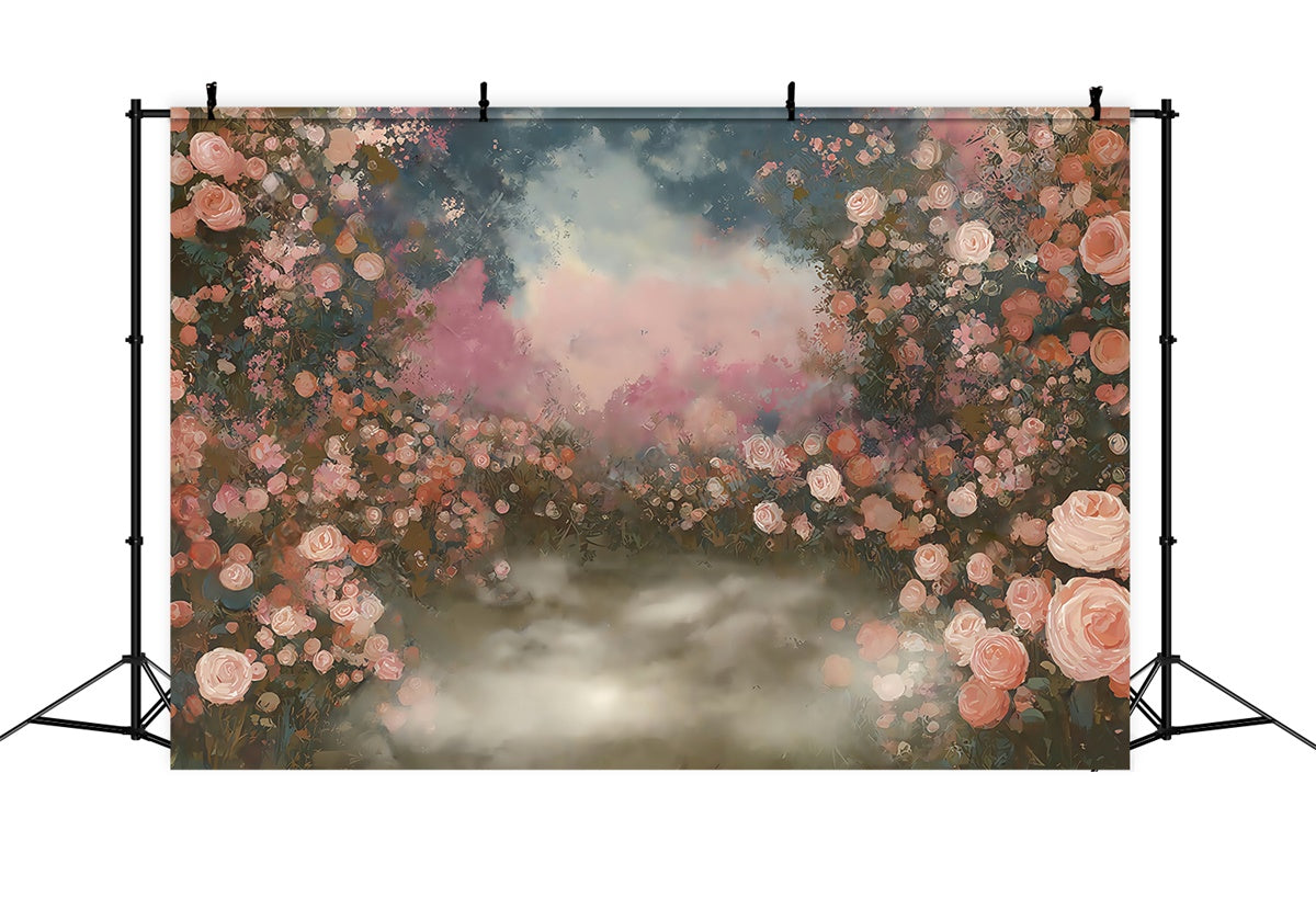 Toile de fond Photo Artistique Murmure Rose Pastel MRR7-199