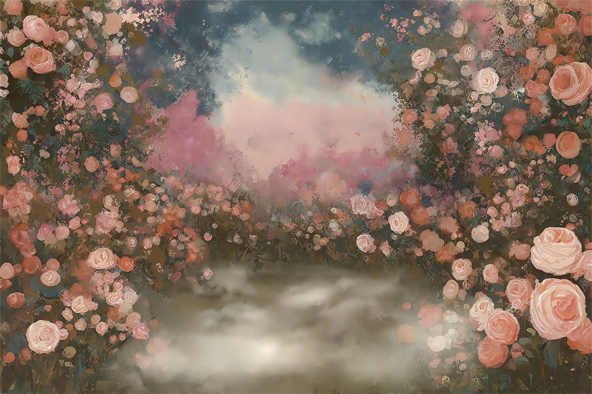 Toile de fond Photo Artistique Murmure Rose Pastel MRR7-199