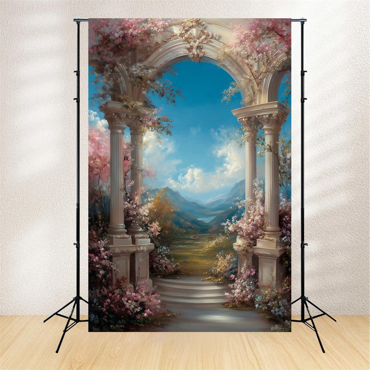 Toile de fond Photo Photographie Art Raffiné Portail Majestueux Jardin MRR7-202