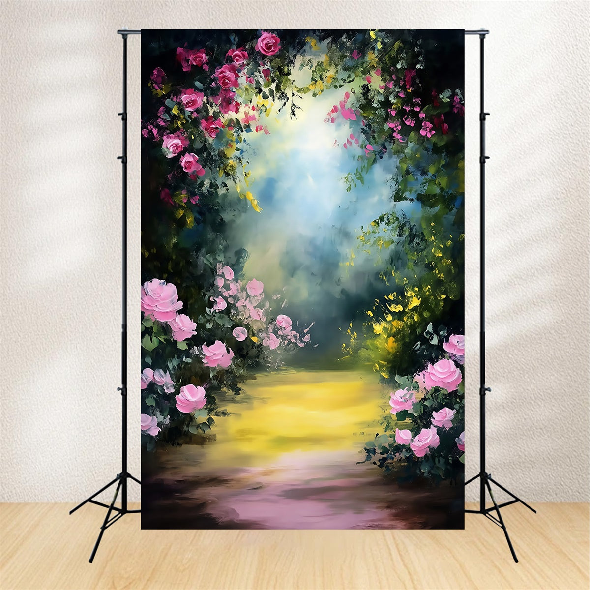Toile de fond Artistique Sentier Fleur Secret MRR7-206