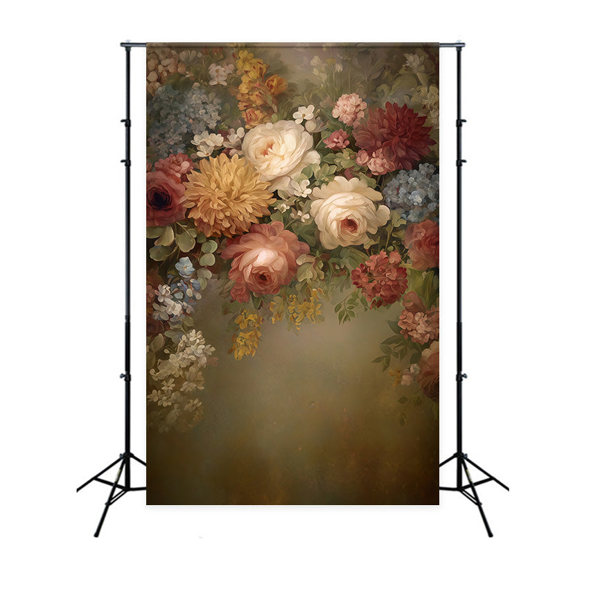 Toile de fond Photo Art Raffiné Harmonie Florale Intemporelle MRR7-209