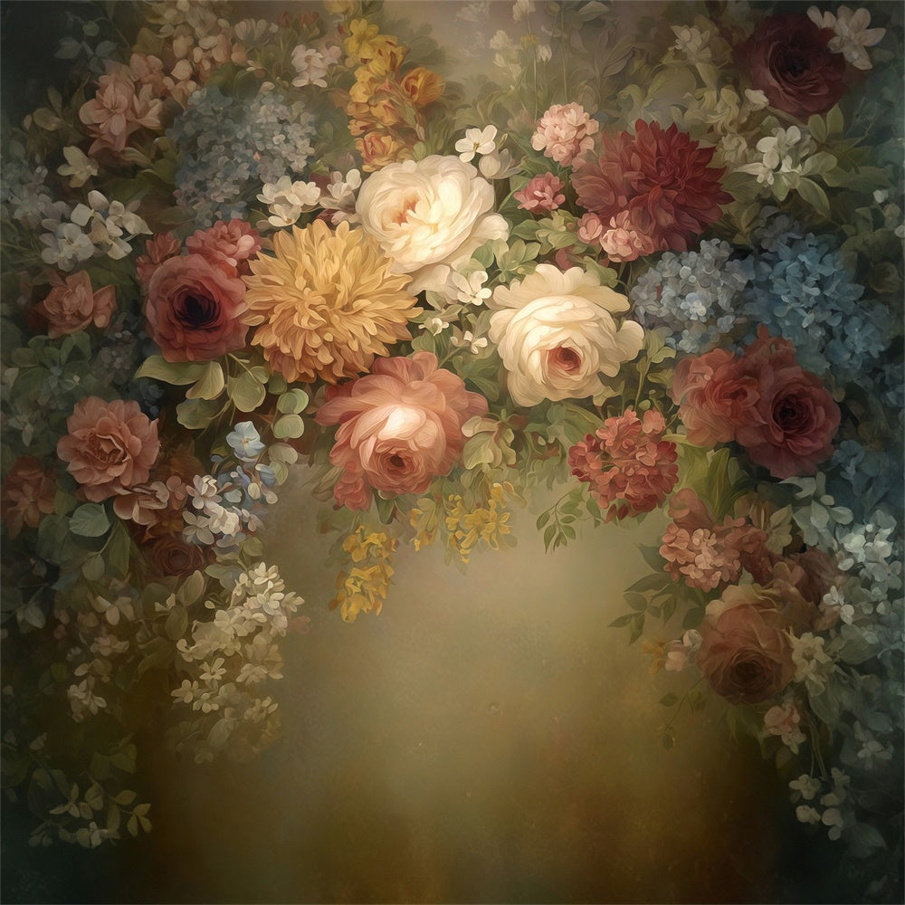 Toile de fond Photo Art Raffiné Harmonie Florale Intemporelle MRR7-209
