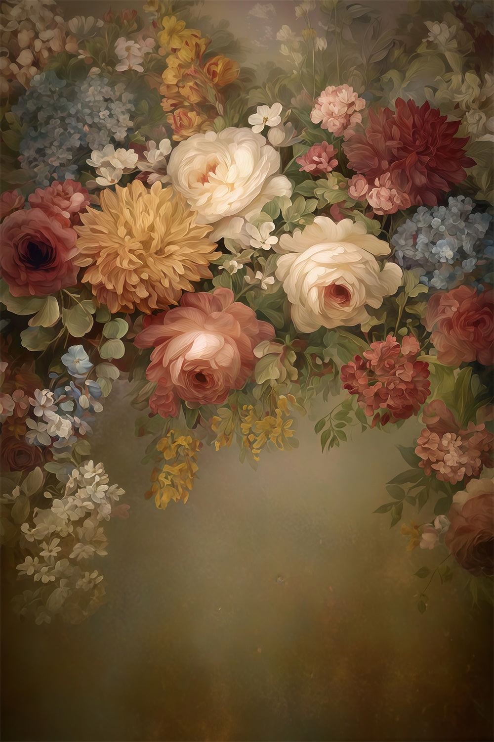 Toile de fond Photo Art Raffiné Harmonie Florale Intemporelle MRR7-209