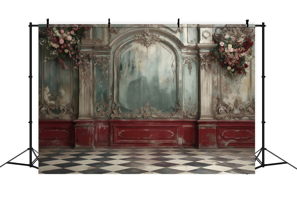 Toile de fond Vintage Romance Palais Fané MRR7-229