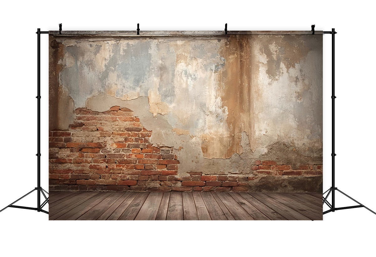 Toile de fond Vintage Mur Brique Urbaine Apparente MRR7-233