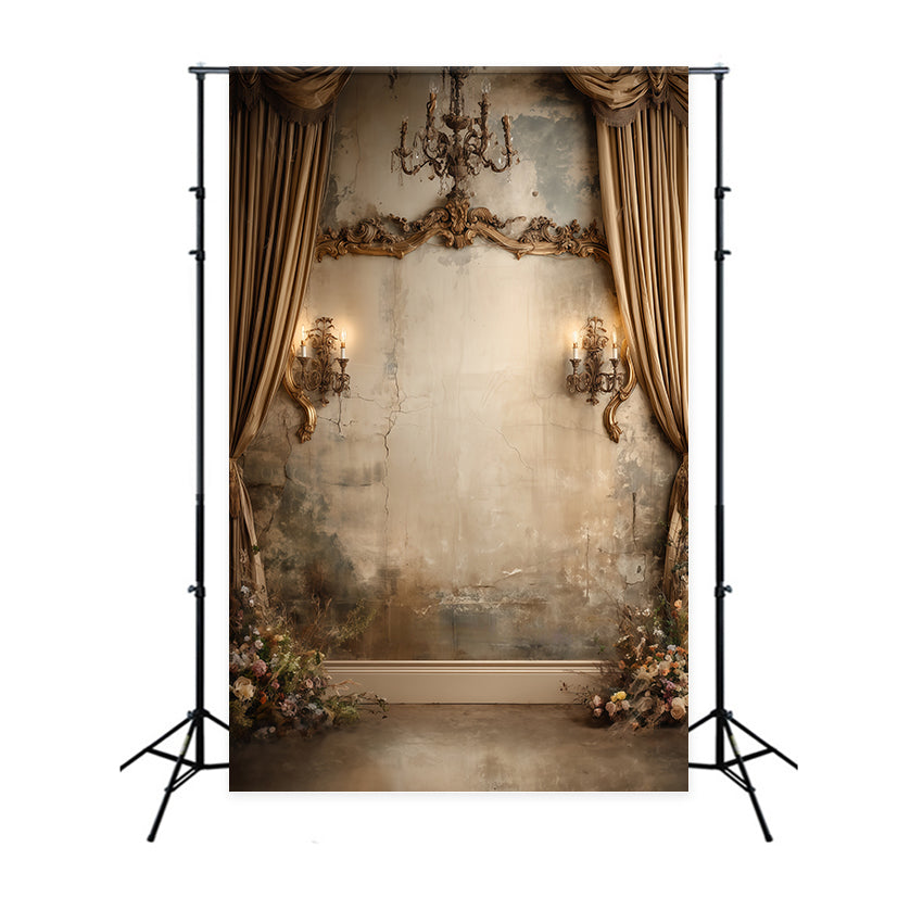 Toile de fond Vintage Mur Vieilli Lustre MRR7-238